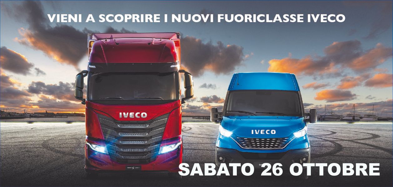 INDUSTRIAL CARS PRESENTA SABATO 26 OTTOBRE I NUOVI IVECO S-WAY E DAILY  a THIENE!